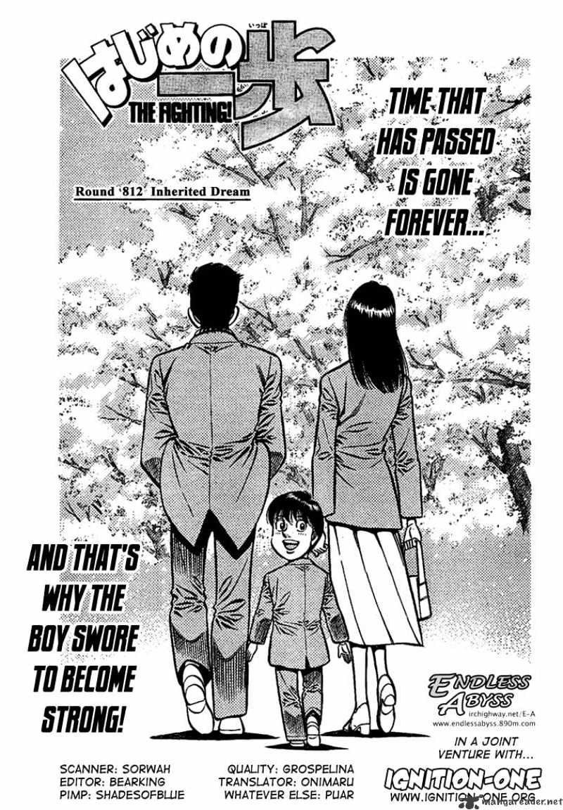 Hajime no Ippo: Fighting Spirit, Chapter 812 image 01